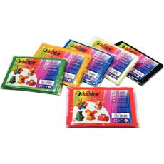 Lot de 6 pains de 500 g d'argile DIDACOLOR couleurs vives assorties