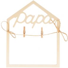 Cadre en bois 2D, Papa