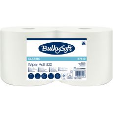 Lot de 2 bobines d'essuyage industriel 1000 feuilles blanches