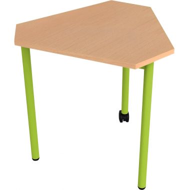 Table modulable 3 pieds 1 roulette taille 1 vert granny