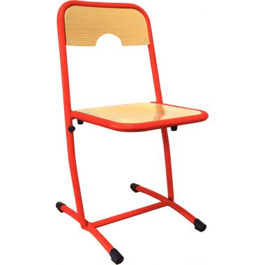 Chaise fixe appui sur table T6 rouge