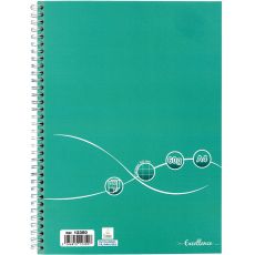 Cahier à reliure intégrale 160 pages EXCELLENCE, format A4, quadrillé 5x5, papier 60g