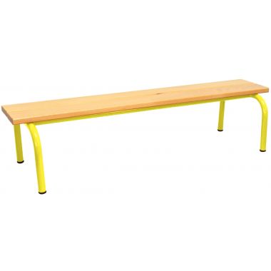 Banc sans dossier L120cm T1 jaune