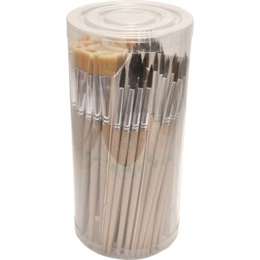 Pot de 72 pinceaux + brosses synthétique