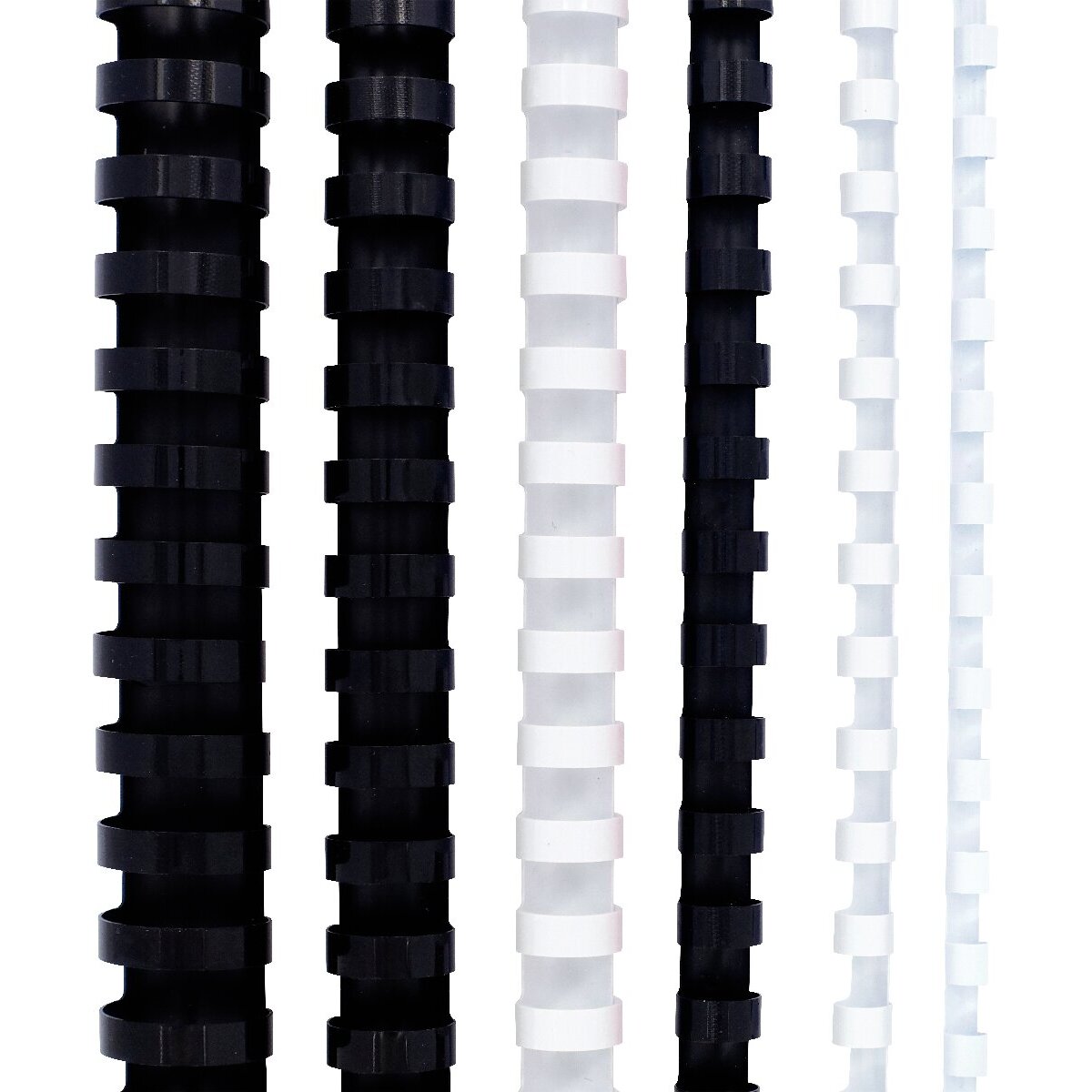 Boîte de 100 reliures plastiques couleur Ø 8mm blanc