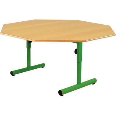 Table octogonale 120cm T1 à T3 vert