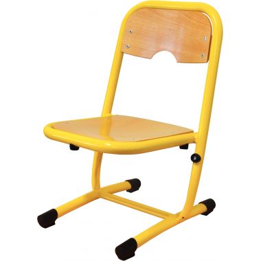 Chaise fixe appui sur table T2 jaune