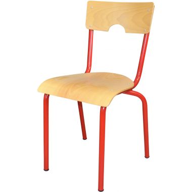 Chaise 4 pieds T5 rouge