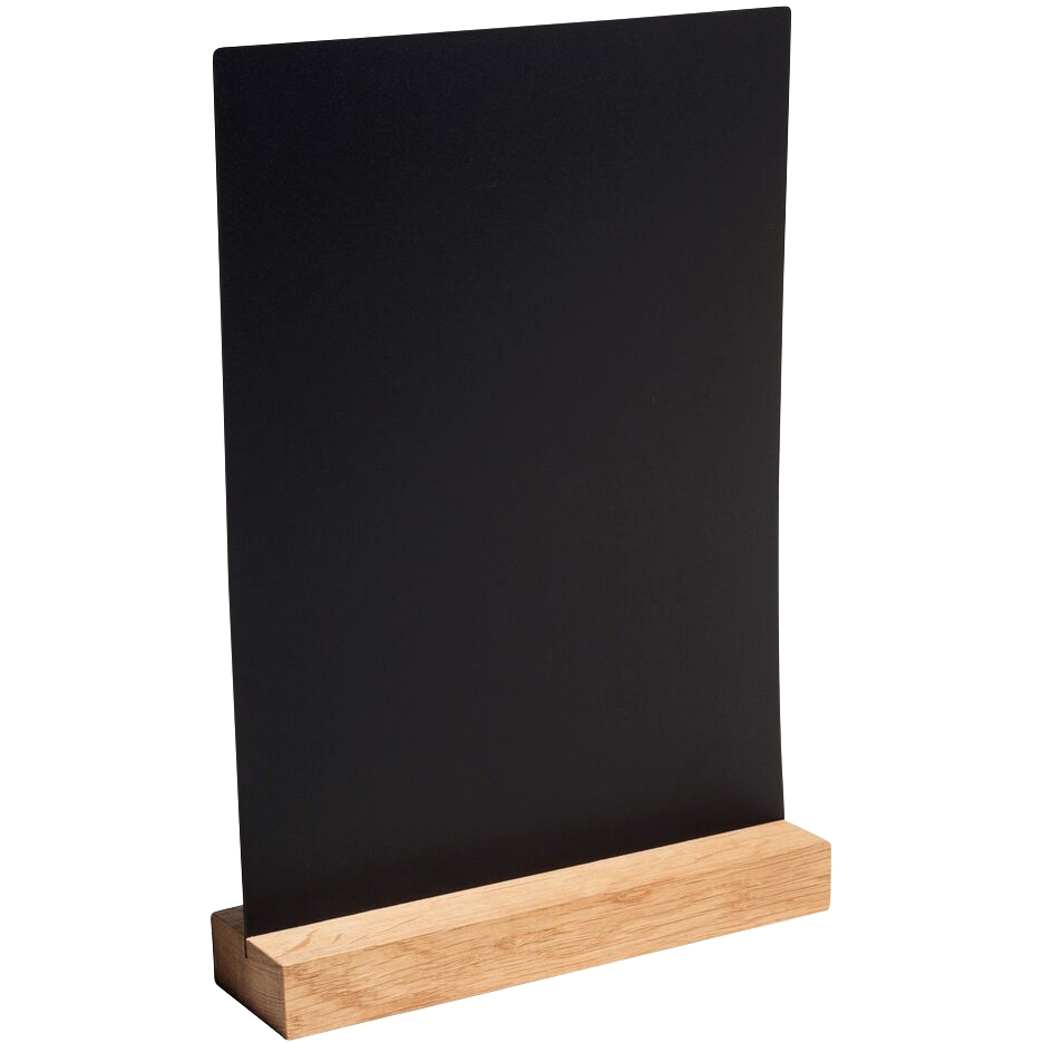 Porte menu ardoise sur pied en bois A4