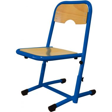Chaise réglable appui sur table T1 à T3 bleu