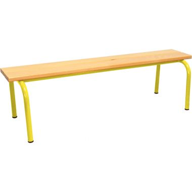 Banc sans dossier L120cm T3 jaune