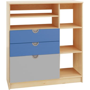 Etagère 5 cases + 3 tiroirs CUBO