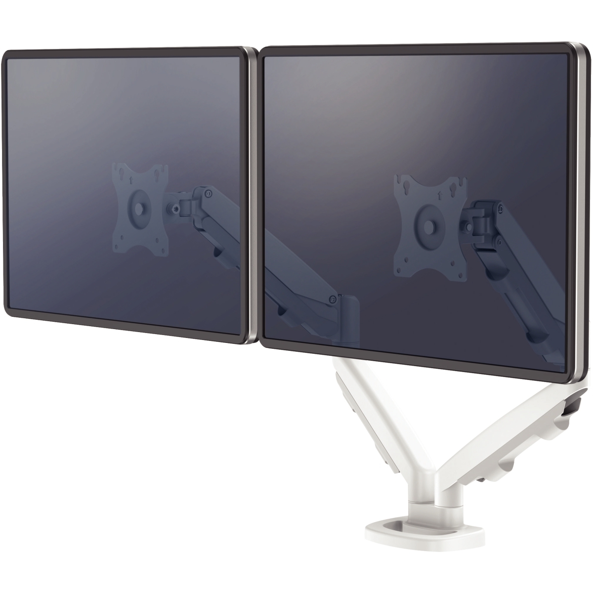 Bras porte-écran double EPPA blanc