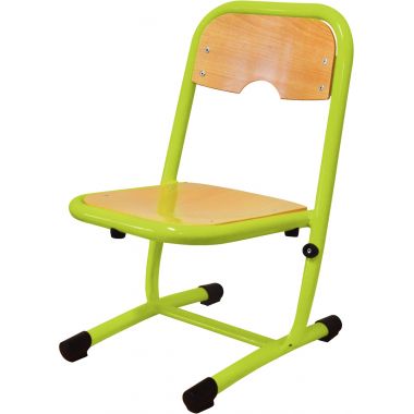 Chaise fixe appui sur table T2 vert granny