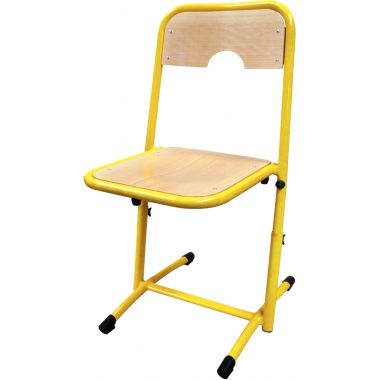 Chaise réglable appui sur table T4 à T6 jaune