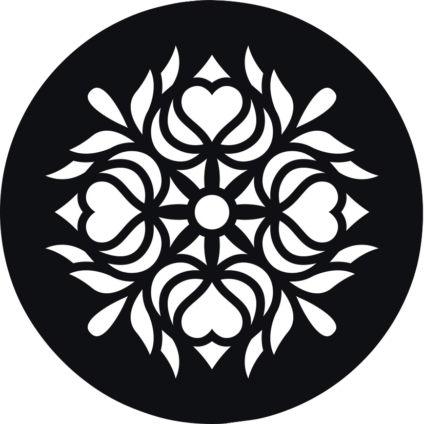 Lot de 12 pochoirs ronds Mandala