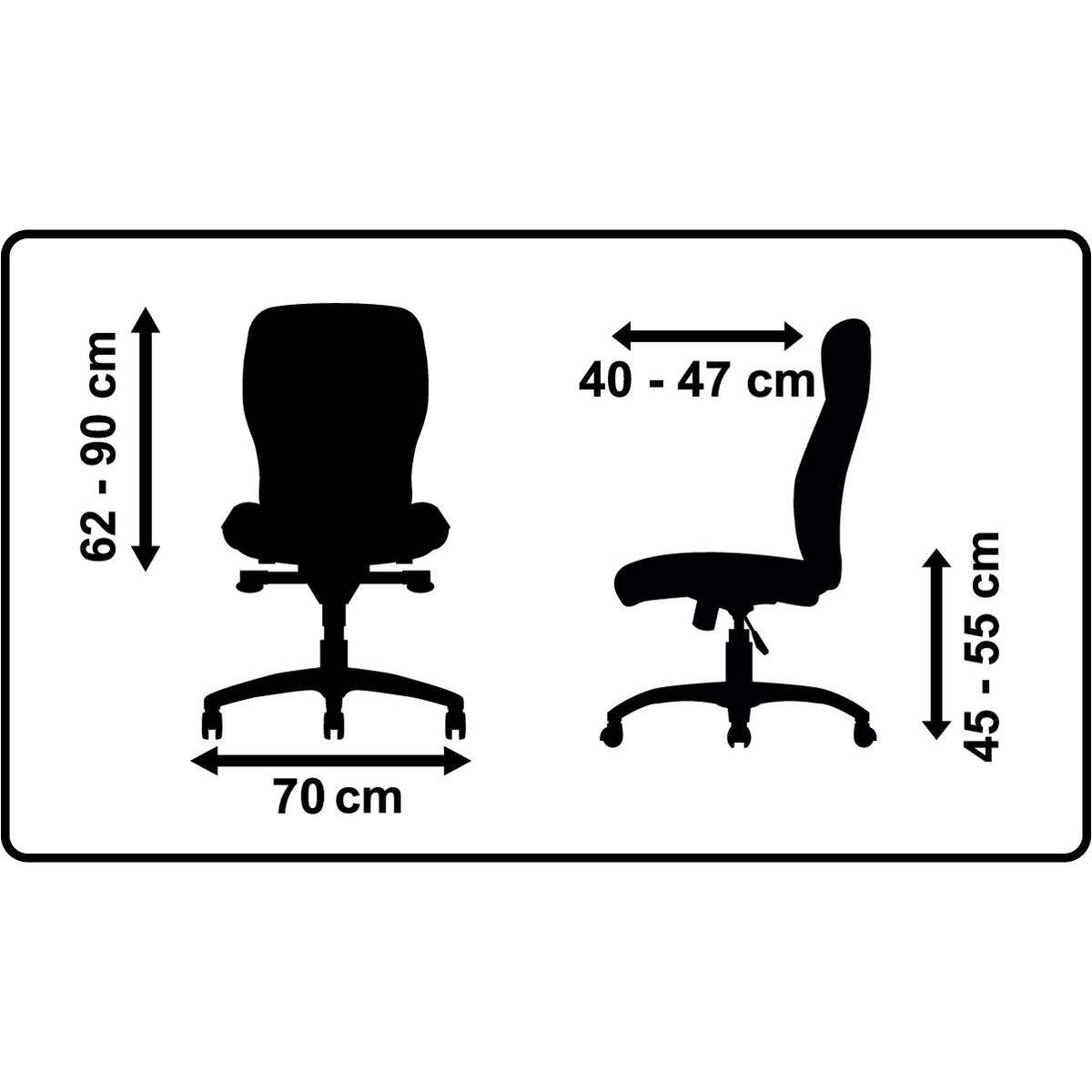 Siège manager ergonomique Slagen noir