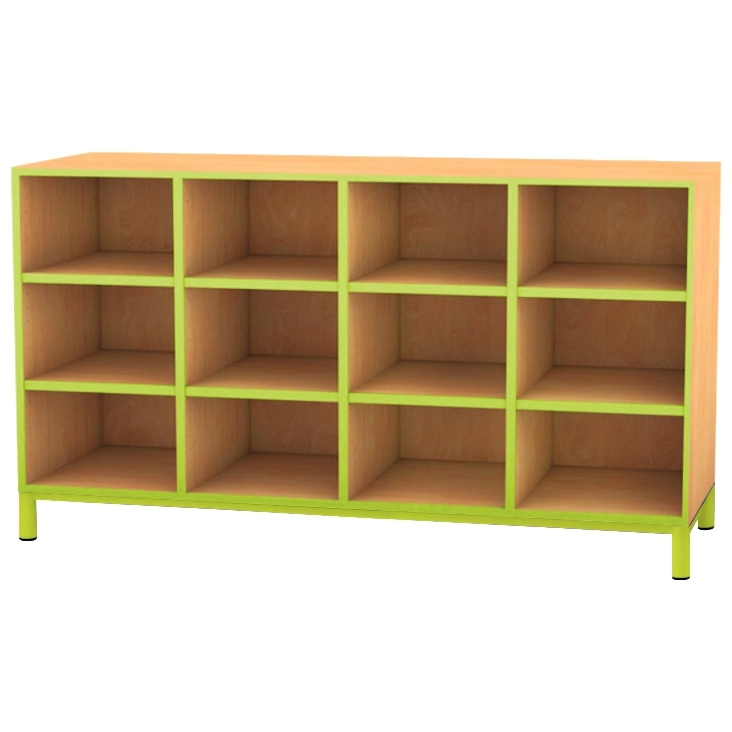 Meuble 12 cases vert granny