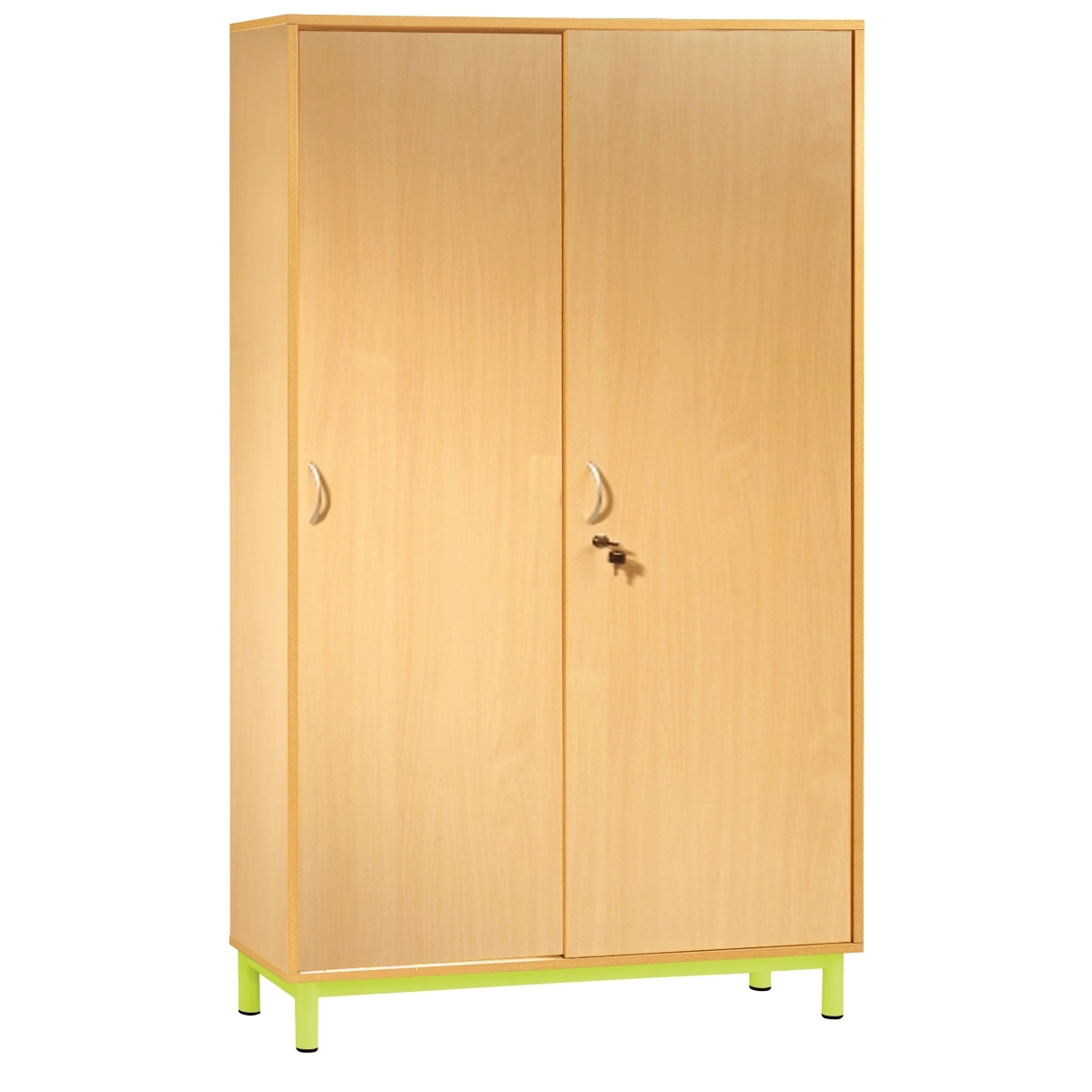 Armoire haute portes coulissantes 180x120x42cm vert granny