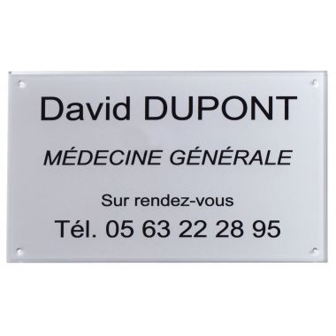 Plaque plexi à visser 100 cm2