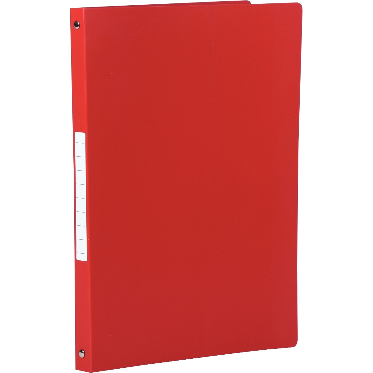 Classeur 4 anneaux en polypropylène opaque, format A4, dos 2,5 cm, rouge