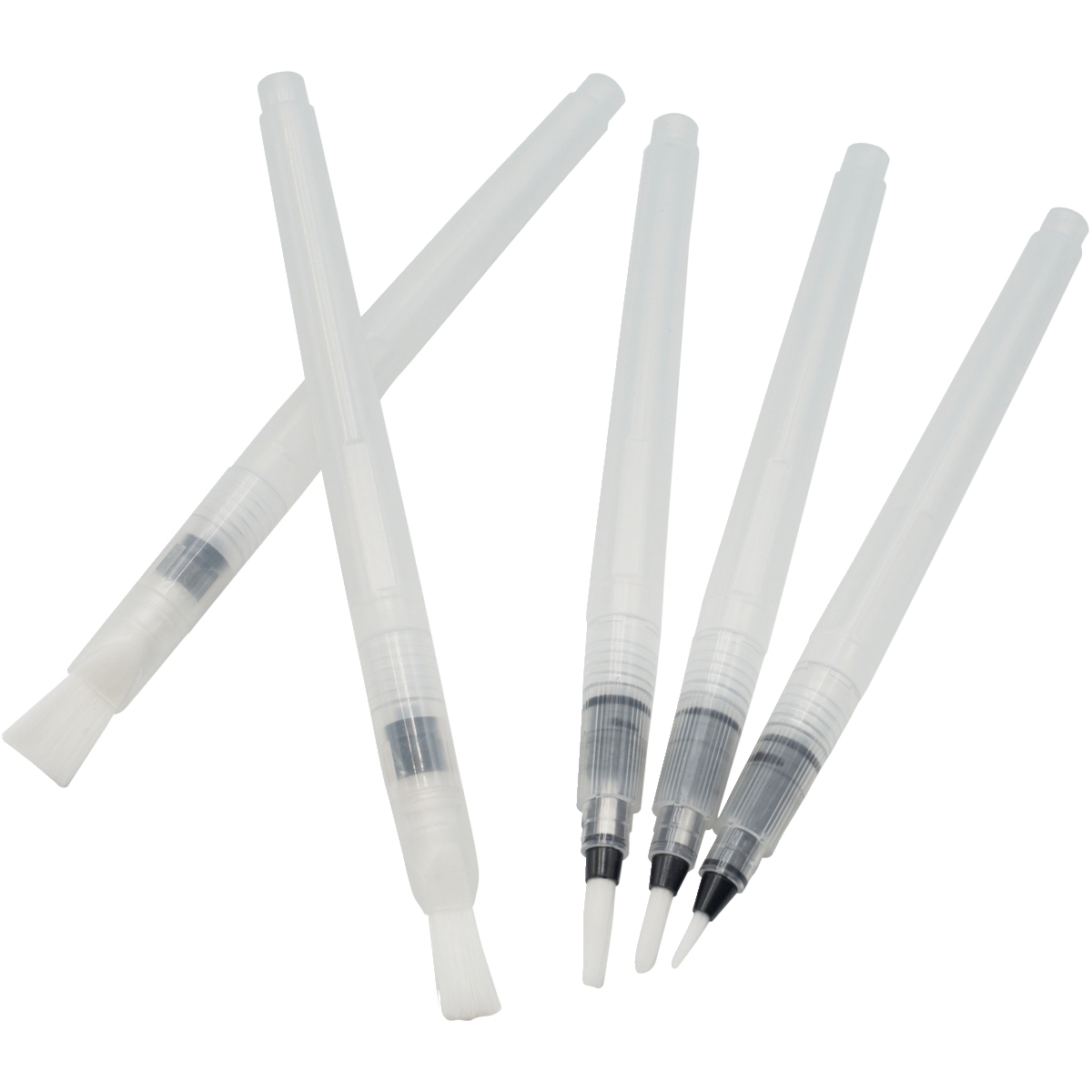 Lot de 6 brosses plates à réservoir, pointes larges