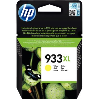 HP 933XL cartouche d'encre jaune grande capacité authentique (CN056AE)