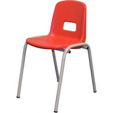 Chaise coque polypropylène T2 rouge