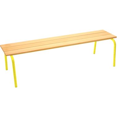 Banc sans dossier L120cm T4 jaune