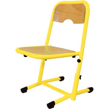 Chaise réglable appui sur table T1 à T3 jaune
