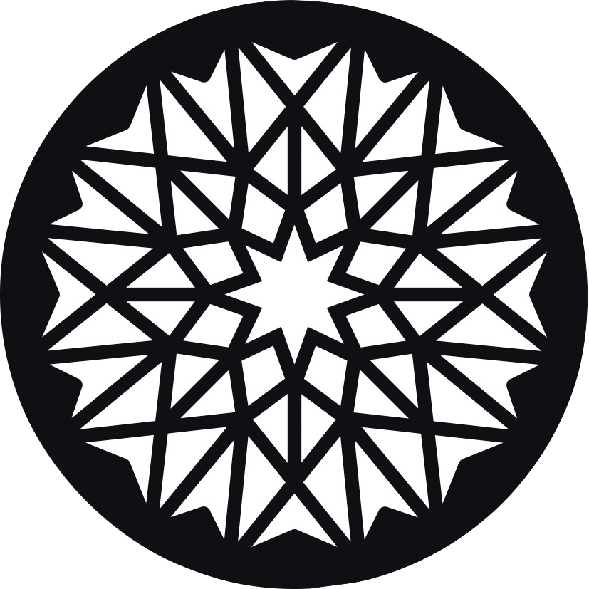 Lot de 12 pochoirs ronds Mandala
