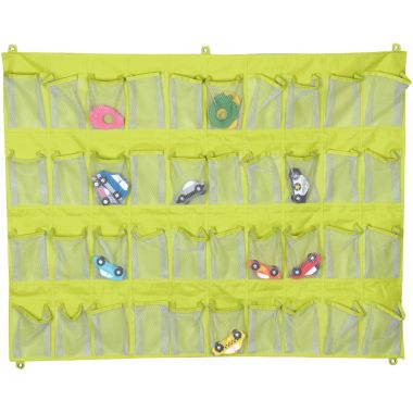 Rangement mural 40 pochettes vert