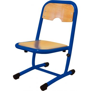 Chaise fixe appui sur table T2 bleu