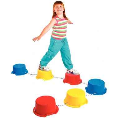 Set de 6 pierres diamètre 30cm hauteur 13cm avec fil