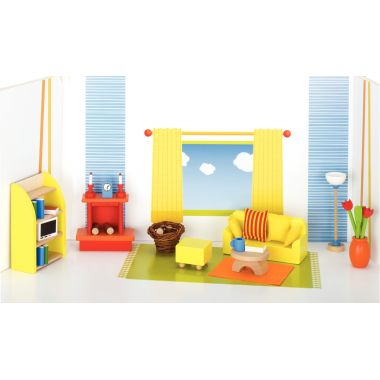Salon pour maison de poupées, 34 éléments
