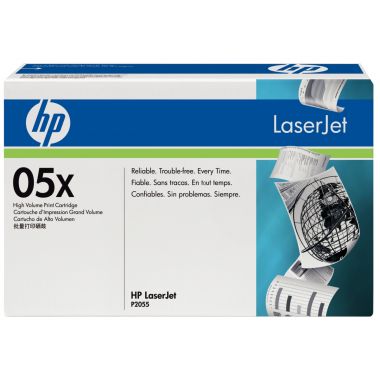 HP 05X toner noir grande capacité authentique (CE505X)
