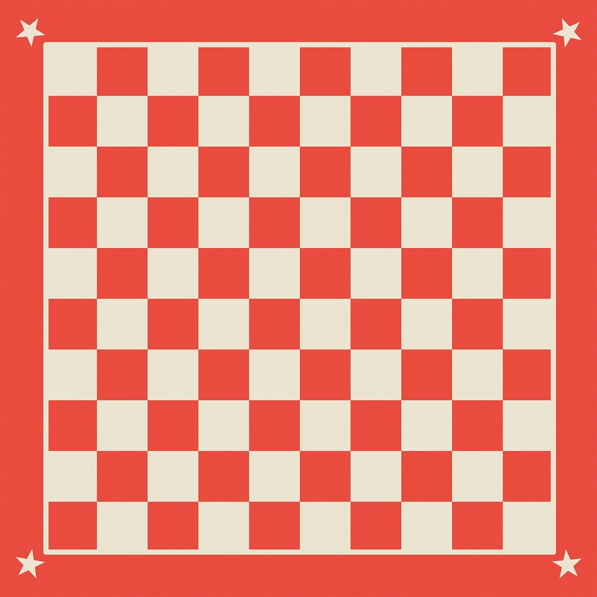 Tapis jeu de dame 100x100cm + 40 pièces