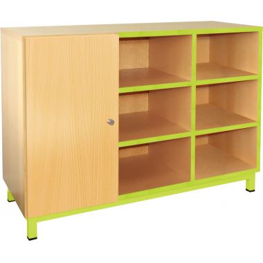 Meuble 9 cases + 1 porte vert granny