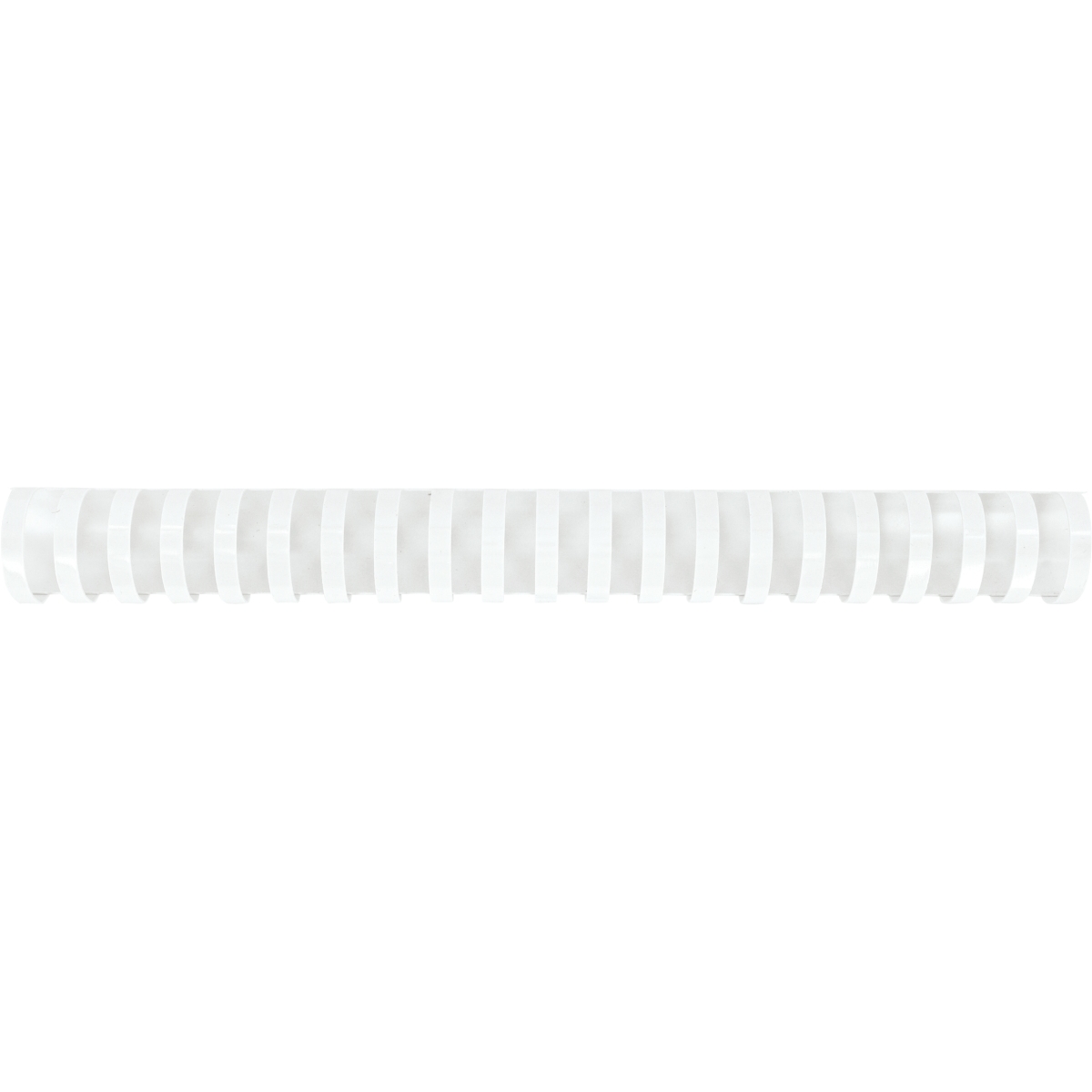 Boîte de 50 reliures plastiques couleur Ø 28mm blanc