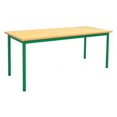 Table maternelle 160x80cm T0 vert