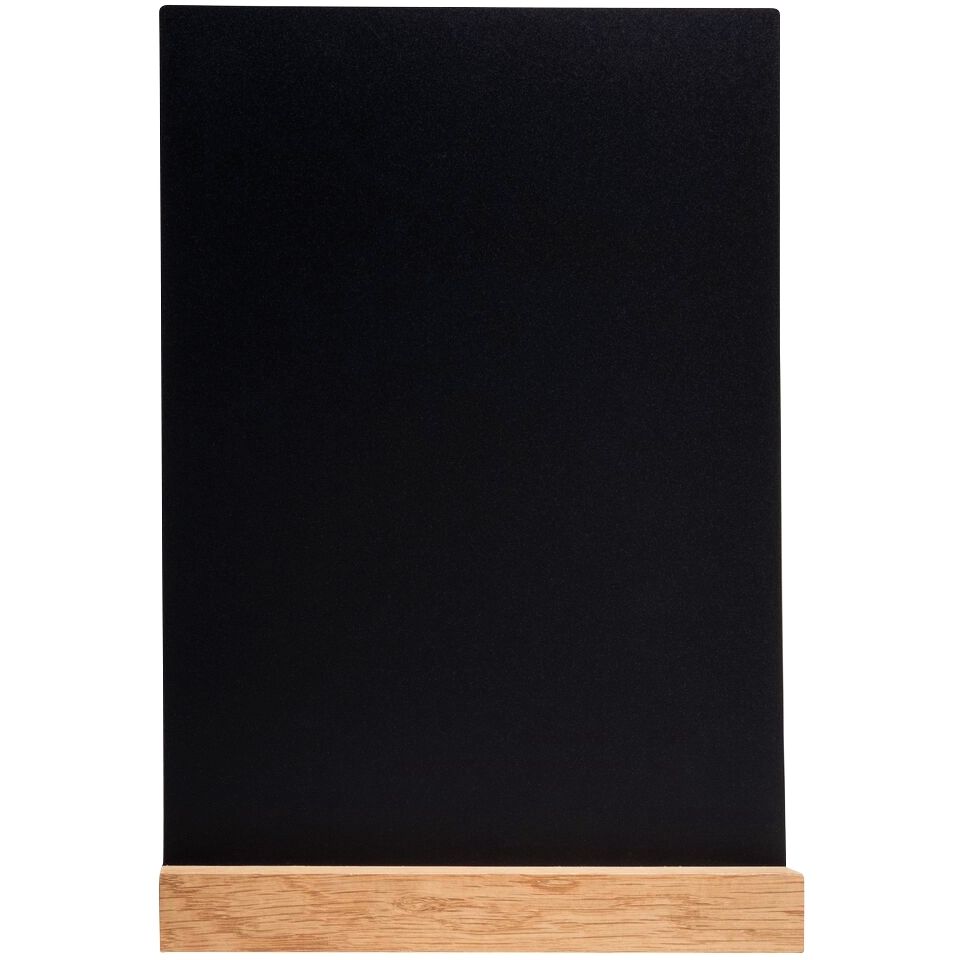 Porte menu ardoise sur pied en bois A4