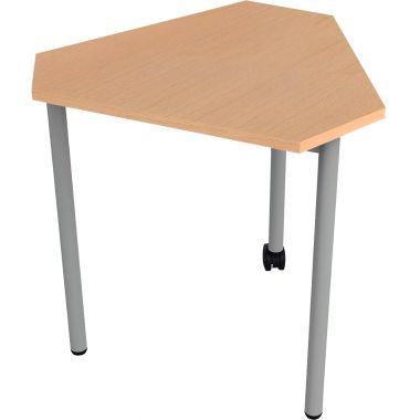 Table modulable 3 pieds 1 roulette taille 1 alu