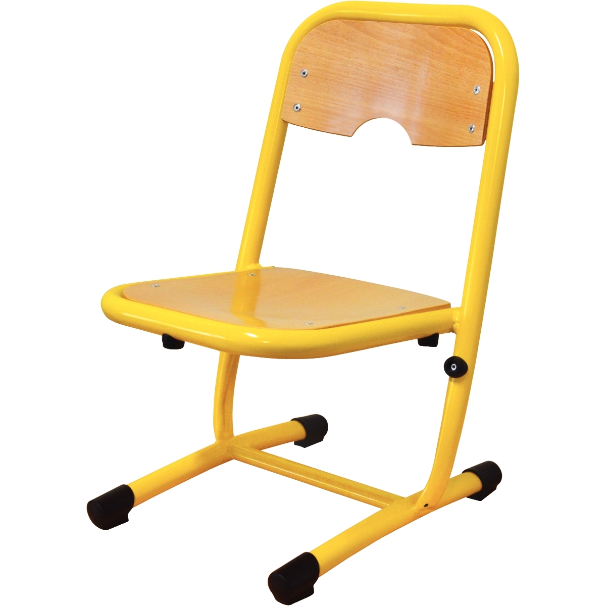 Chaise fixe appui sur table T2 jaune