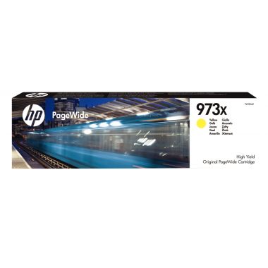HP 973X cartouche d'encre PageWide jaune authentique (F6T83AE)
