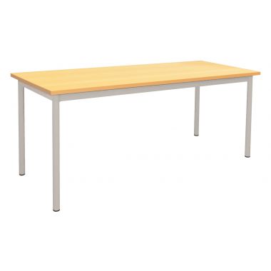 Table maternelle 120x80cm T1 gris alu