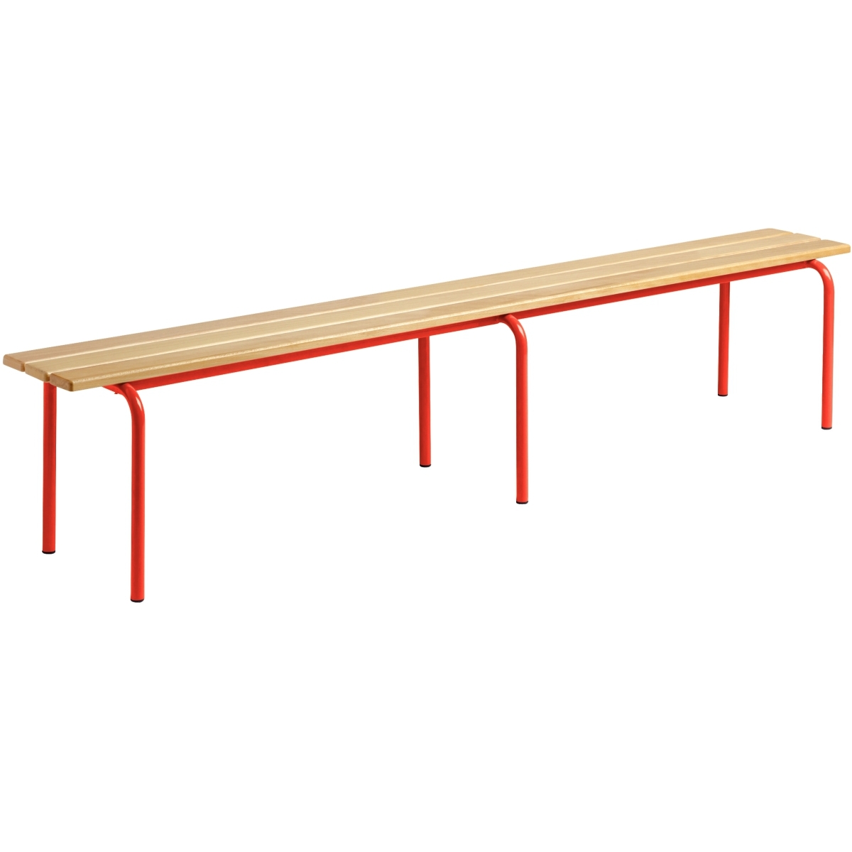 Banc sans dossier L160cm T2 rouge