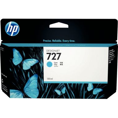 HP 727 cartouche d'encre cyan authentique (B3P19A)