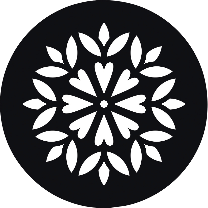 Lot de 12 pochoirs ronds Mandala