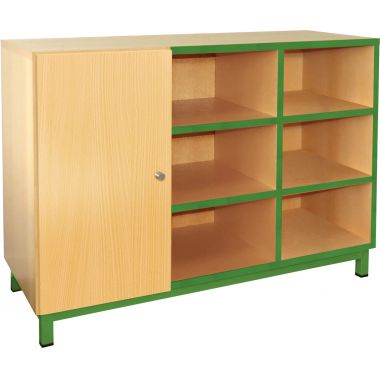 Meuble 9 cases + 1 porte vert