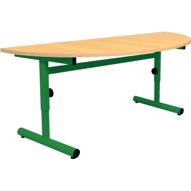 Table 1/2 lune 120x60cm T1 à T3 vert